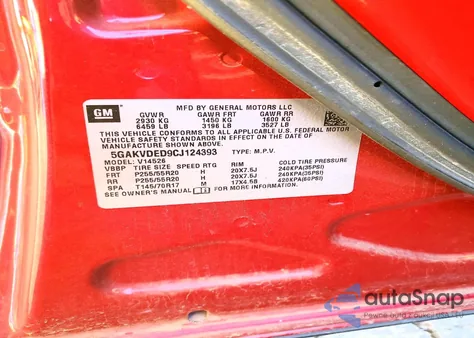 2012 Buick Enclave from USA, damaged, VIN 5GAKVDED9CJ124393